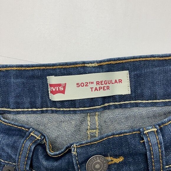 Levi’s Boys 502 Regular Taper Jeans Sz 12 REG 26 X 26 Adjustable Waist - Picture 5 of 16